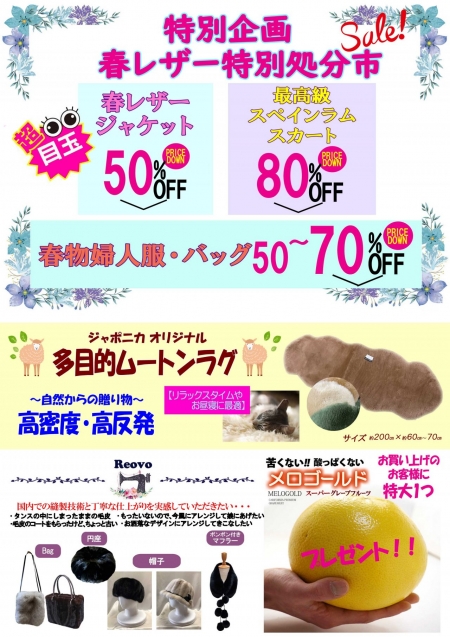 SPRING SALE 内容